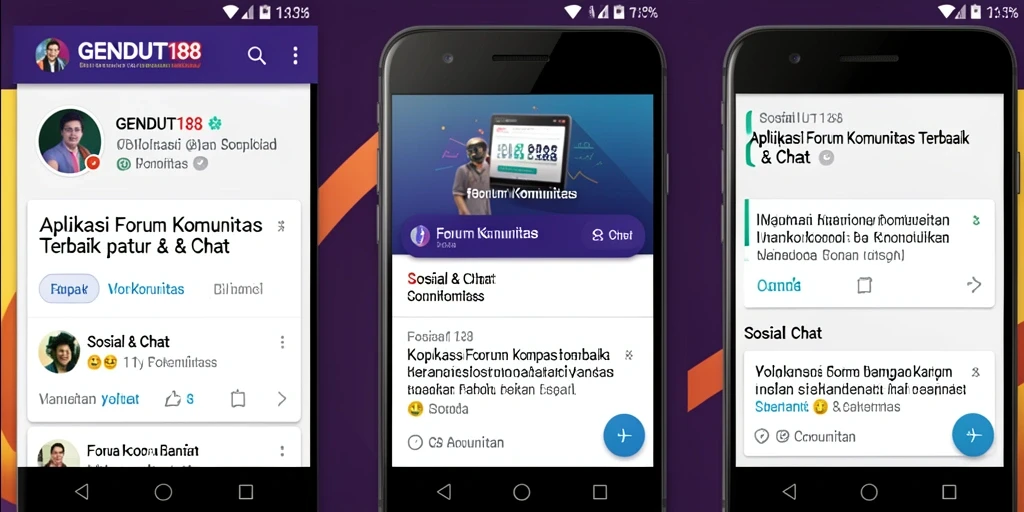 Screenshot antarmuka GENDUT188 menampilkan forum komunitas yang aktif dan interaktif.