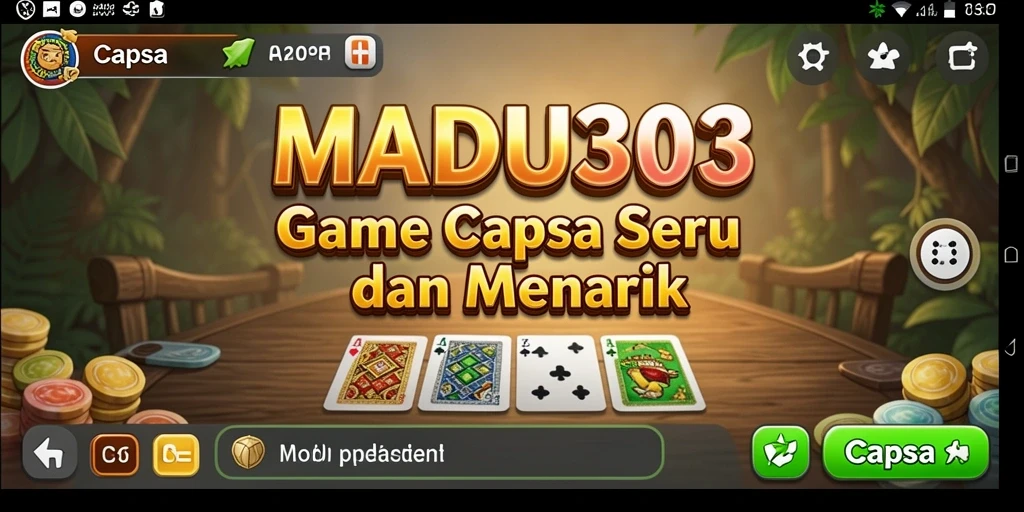 Tampilan antarmuka MADU303 yang modern dan menarik.