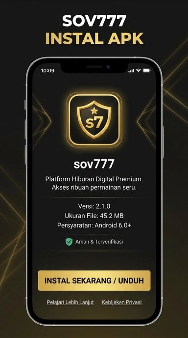 Tampilan halaman APK sov777